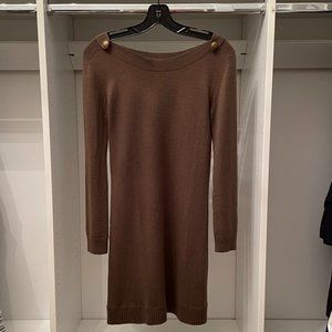 Brown Claudie Pierlot Knit Midi Dress